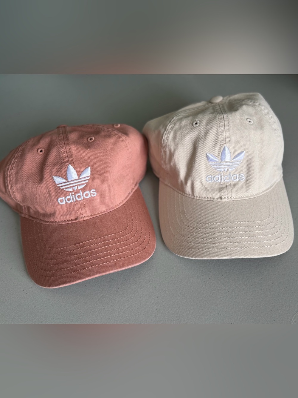 adidas Baseball Caps in Dusty Terracotta & Cream